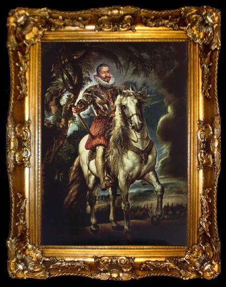 framed  Peter Paul Rubens Horseman likeness of the duke of Lerma, ta009-2